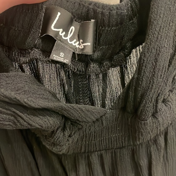 BRAND NEW LULUS BLACK ROMPER. Size : Small. Worn once - Picture 3 of 10